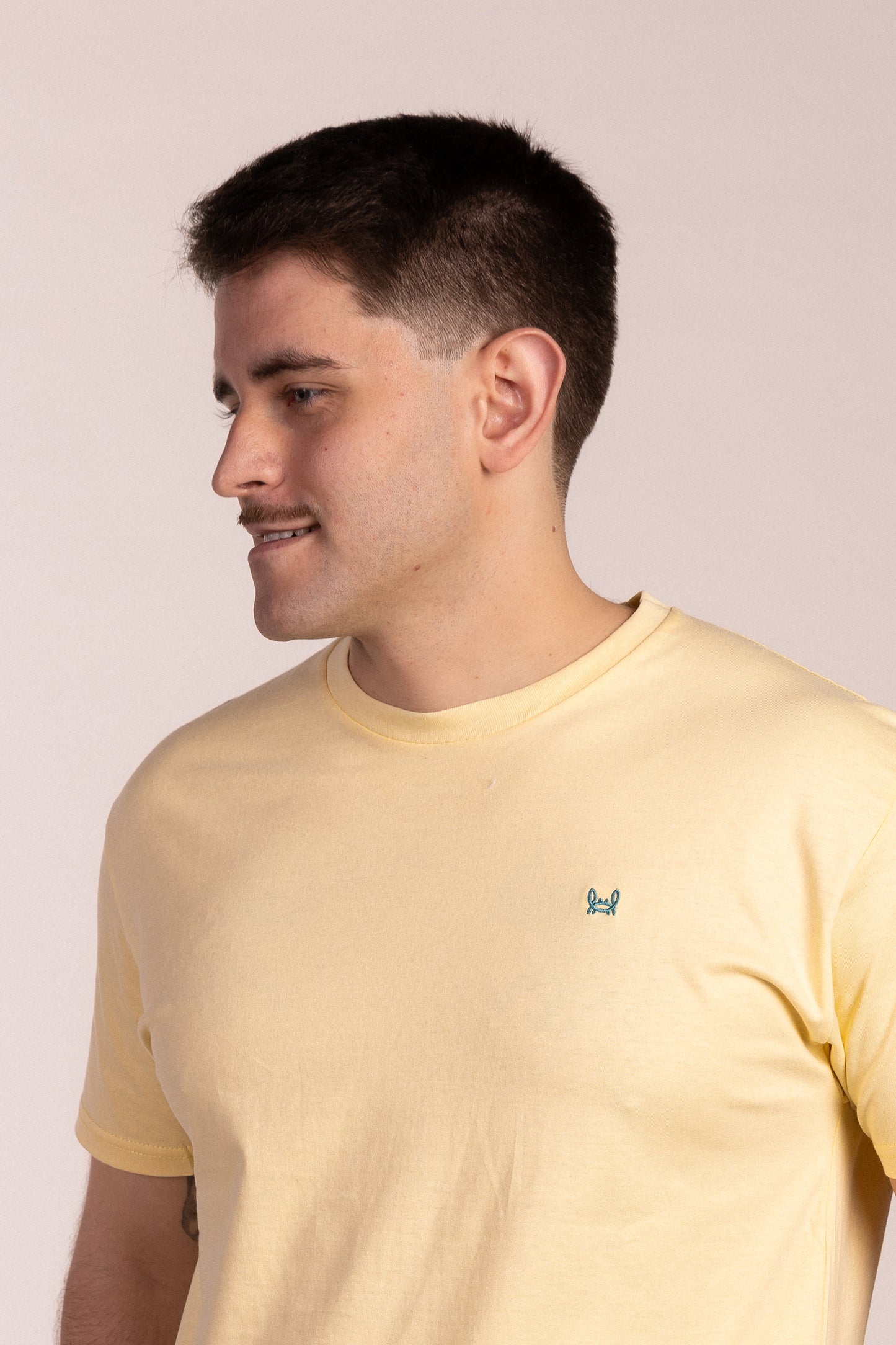 Camiseta Básica Manga Corta Vainilla