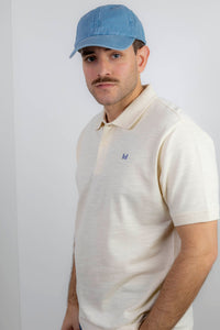 Polo Estructura Piqué Crema | Adrián