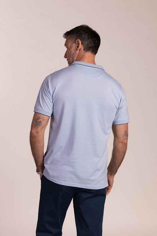 Polo Elástico Azul Celeste
