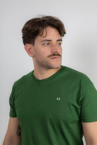 Camiseta Básica Verde Botella
