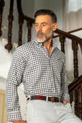 Camisa Villela Cuadro Gris | Grecia