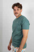 Camiseta Básica Manga Corta Verde Césped
