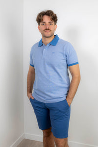 Polo Estructura Jacquard Azul | Denis