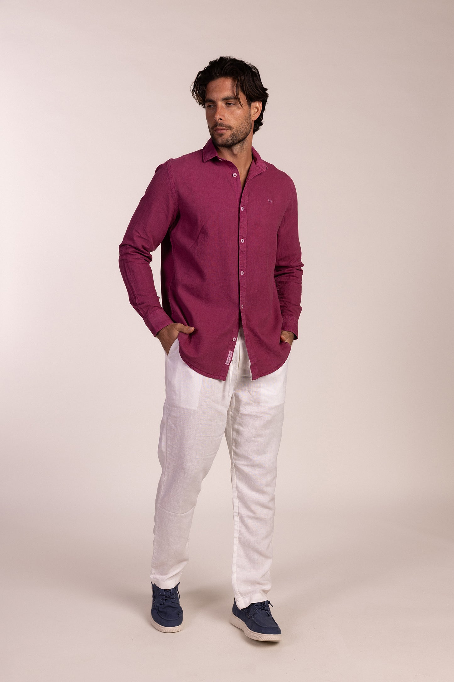 Camisa Lino Cereza | Capri