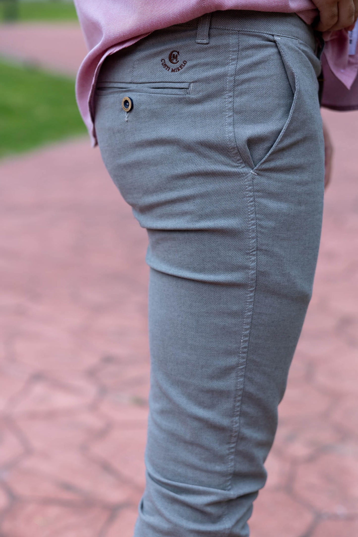 Pantalón Chino Fantasía Gris