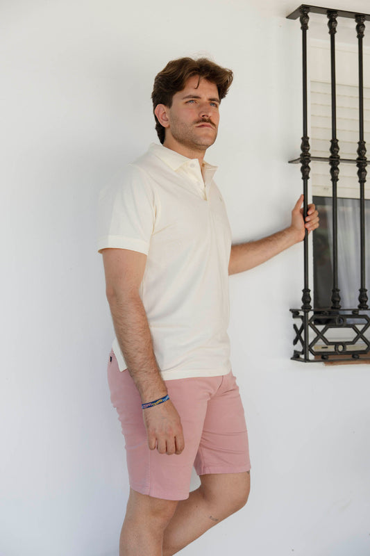 Bermuda Elástica Rosa | Priego