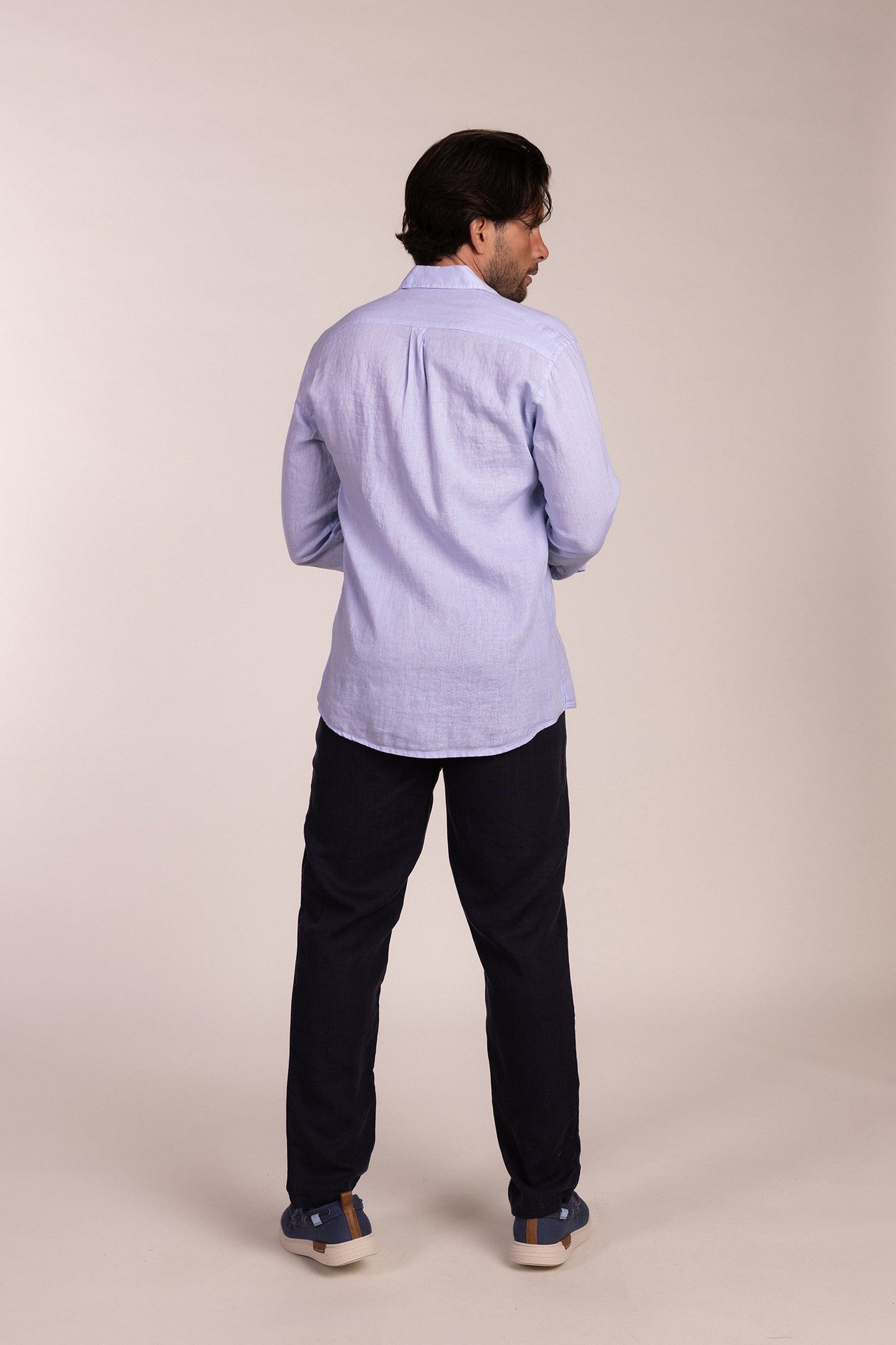 Camisa Lino Celeste | Lanzarote