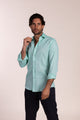 Camisa Lino Verde Mar | Ibiza