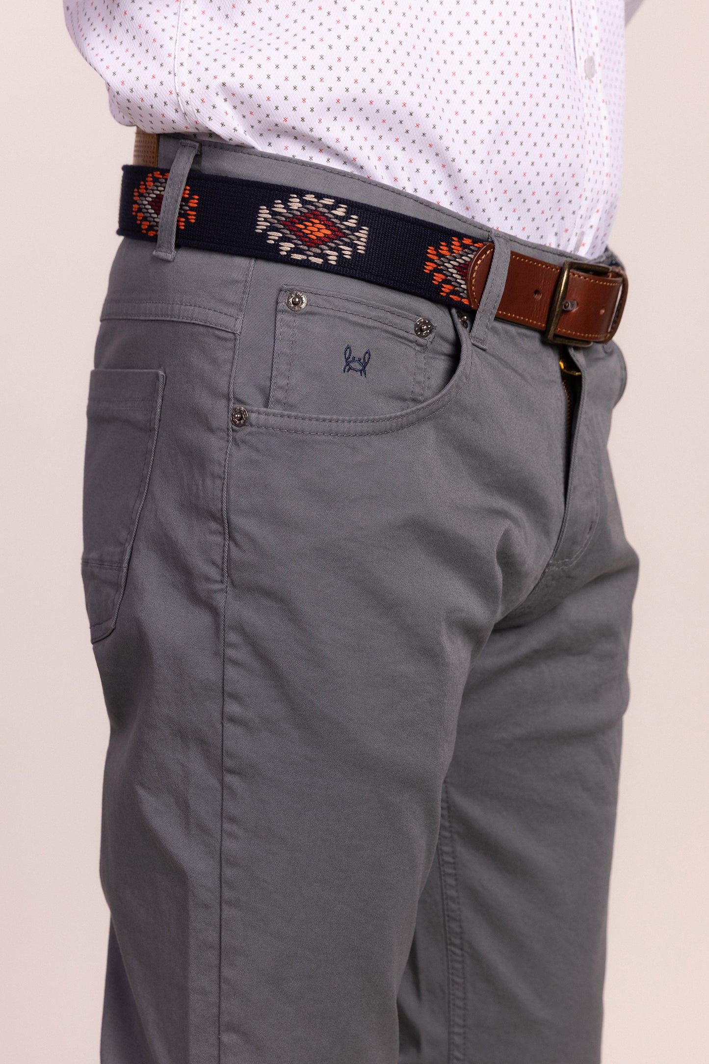 Pantalón 5 Bolsillos Gris