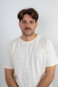 Camiseta Raya Jacquard Piedra | Niza