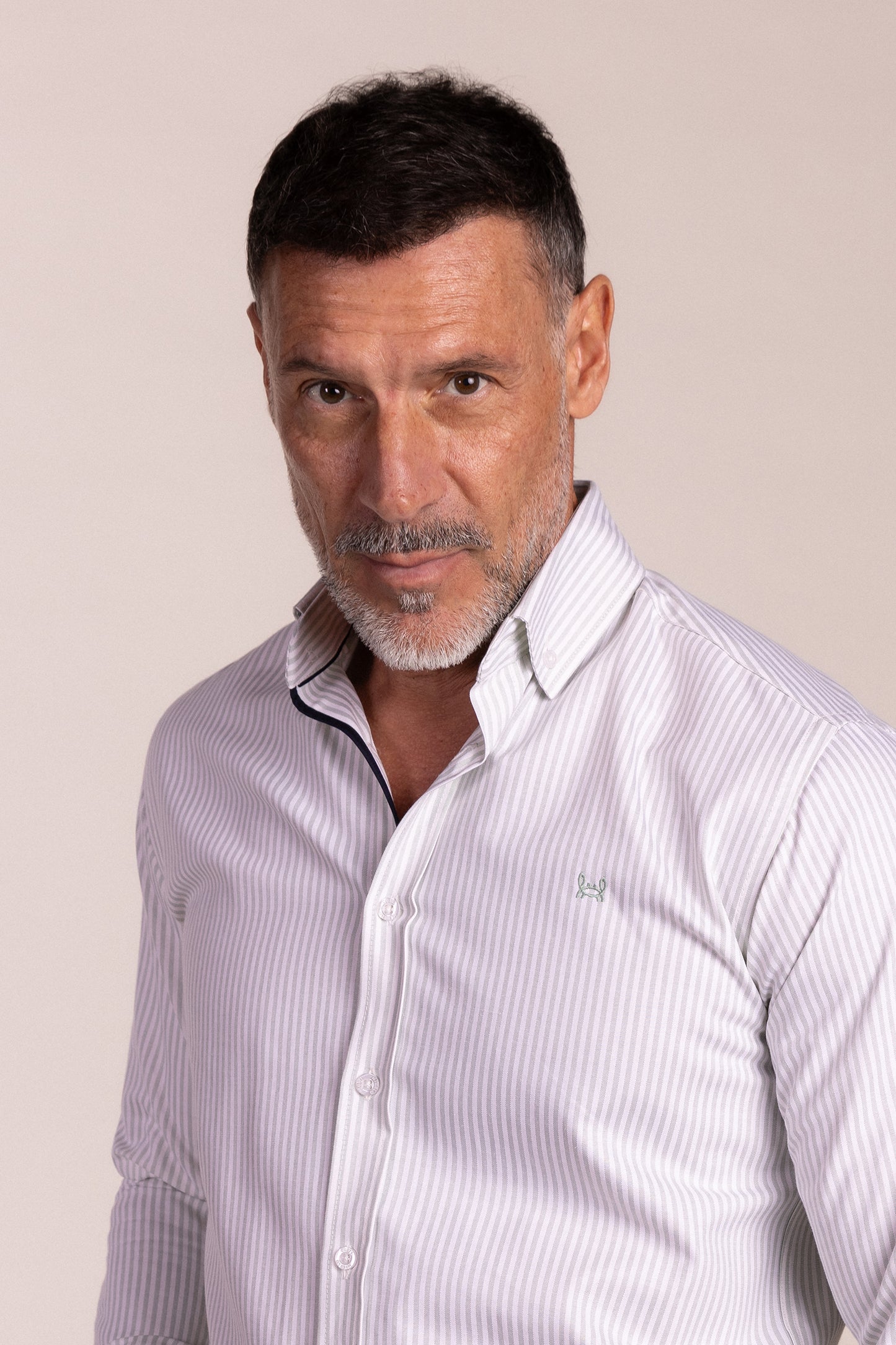 Camisa Rayas Oxford Manzana | Lucena
