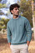 Jersey Raya Vertical Verde Medio
