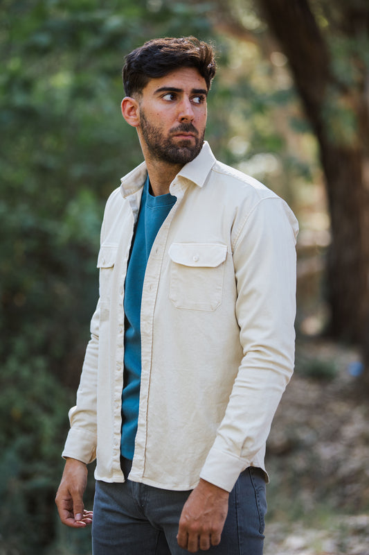 Chaqueta Algodón Lavada Beige | Cazorla