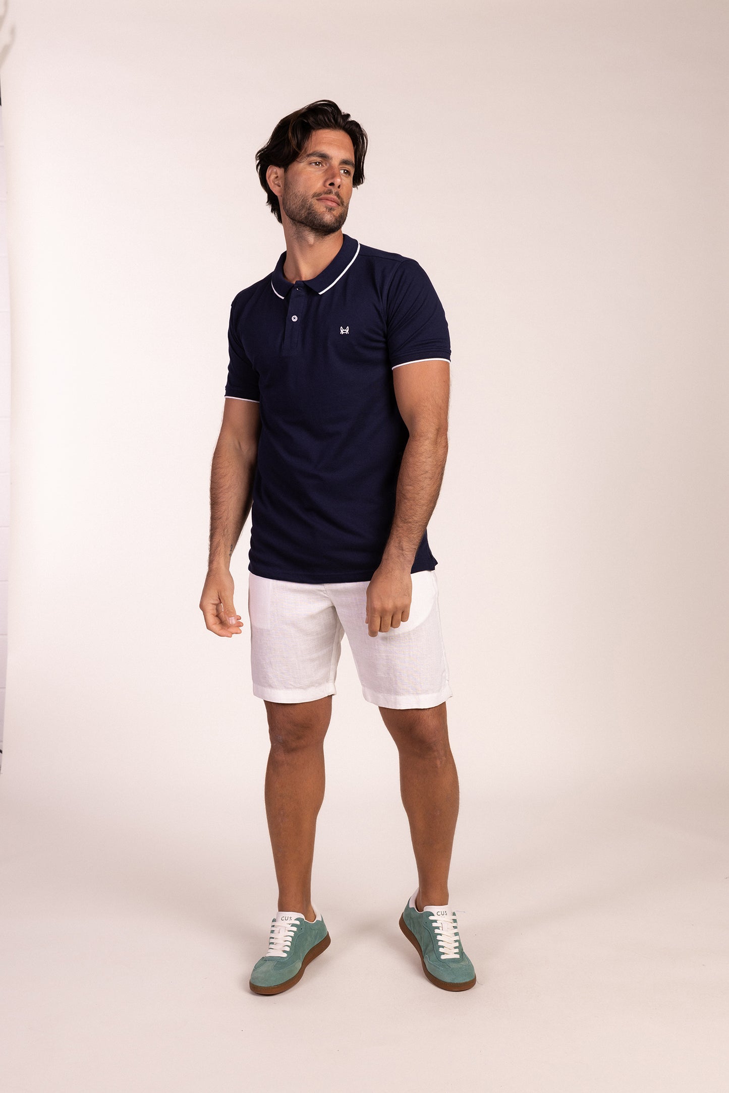 Polo Elástico Azul Marino
