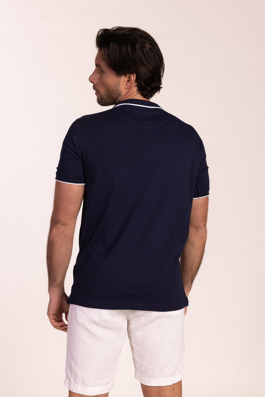 Polo Elástico Azul Marino