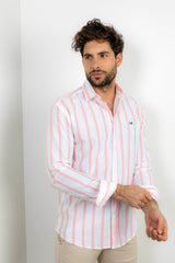 Camisa Rayas Rosa | Sanlúcar