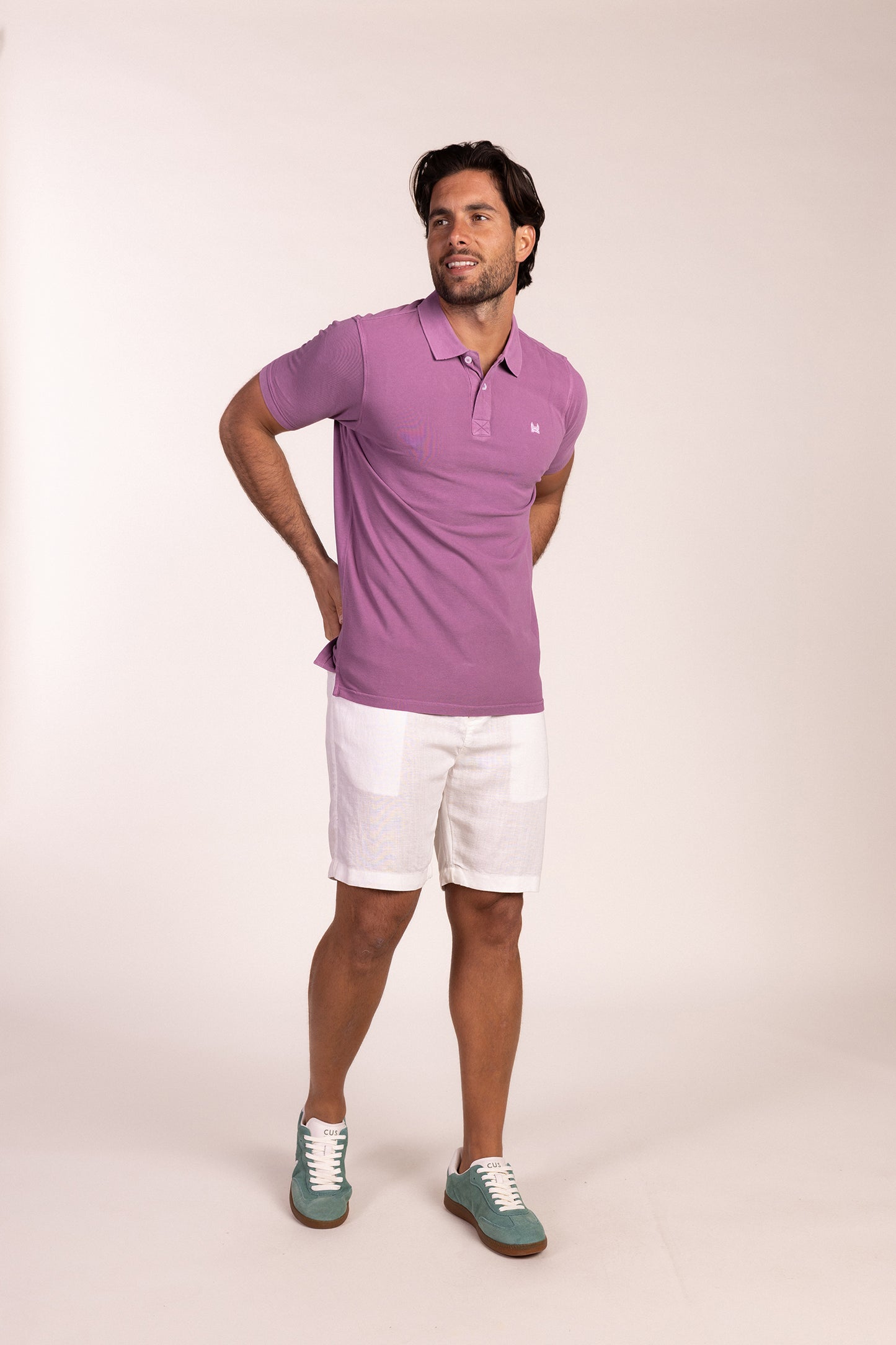 Polo Lavado Berenjena | Sam