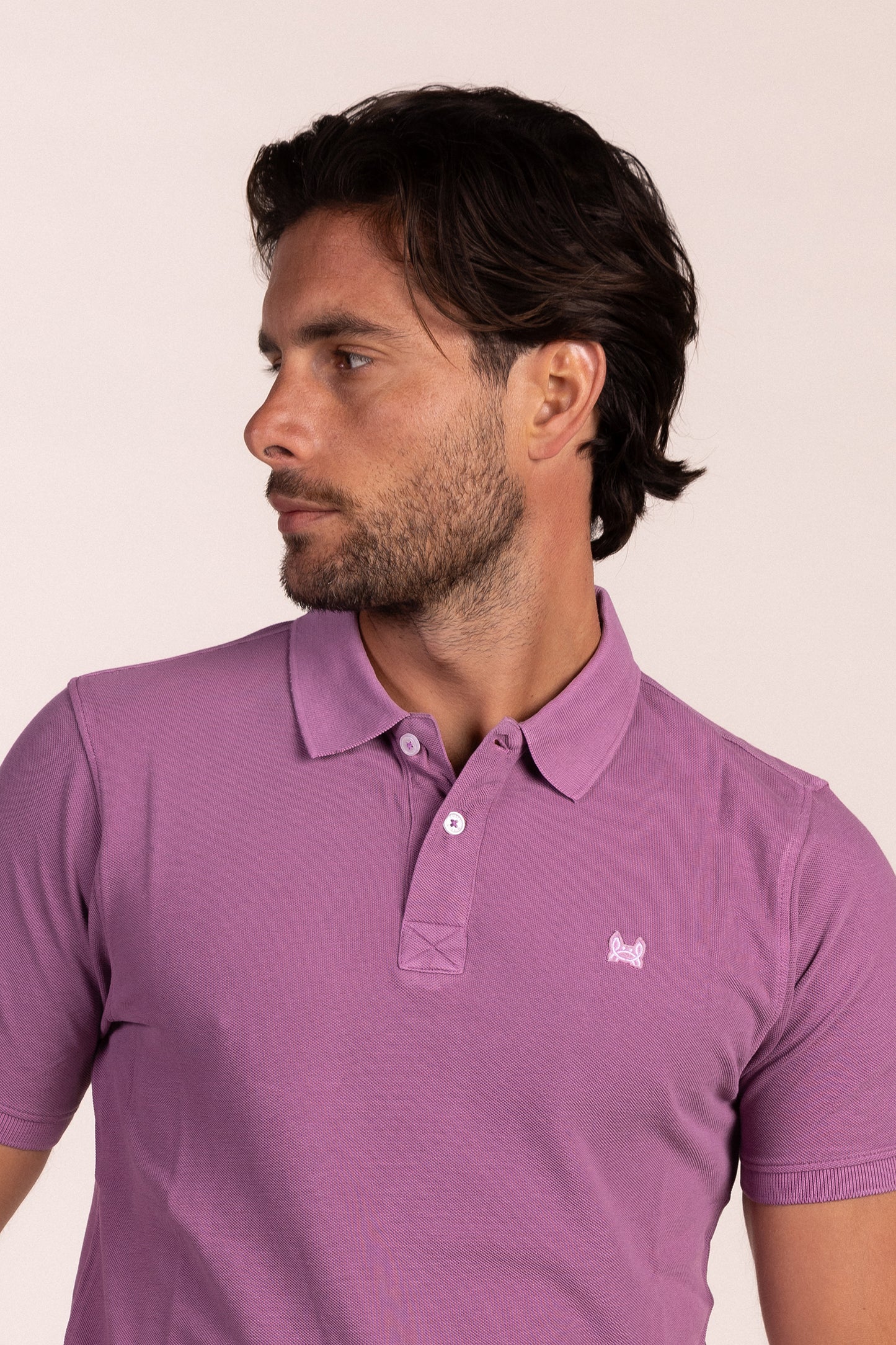 Polo Lavado Berenjena | Sam