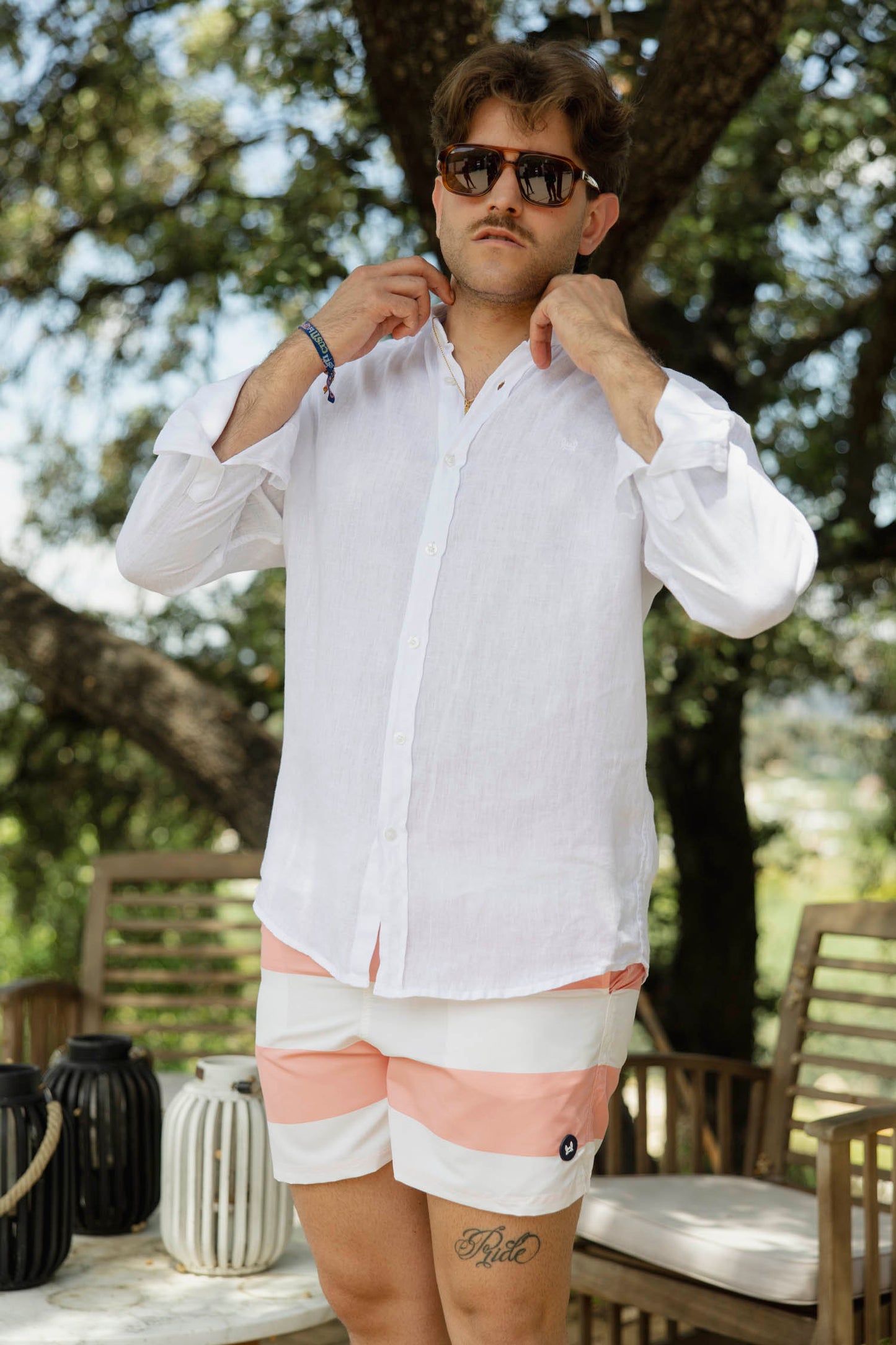 Bañador Raya Ancha Coral