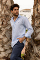 Camisa Lino Mini Raya Celeste | Linares