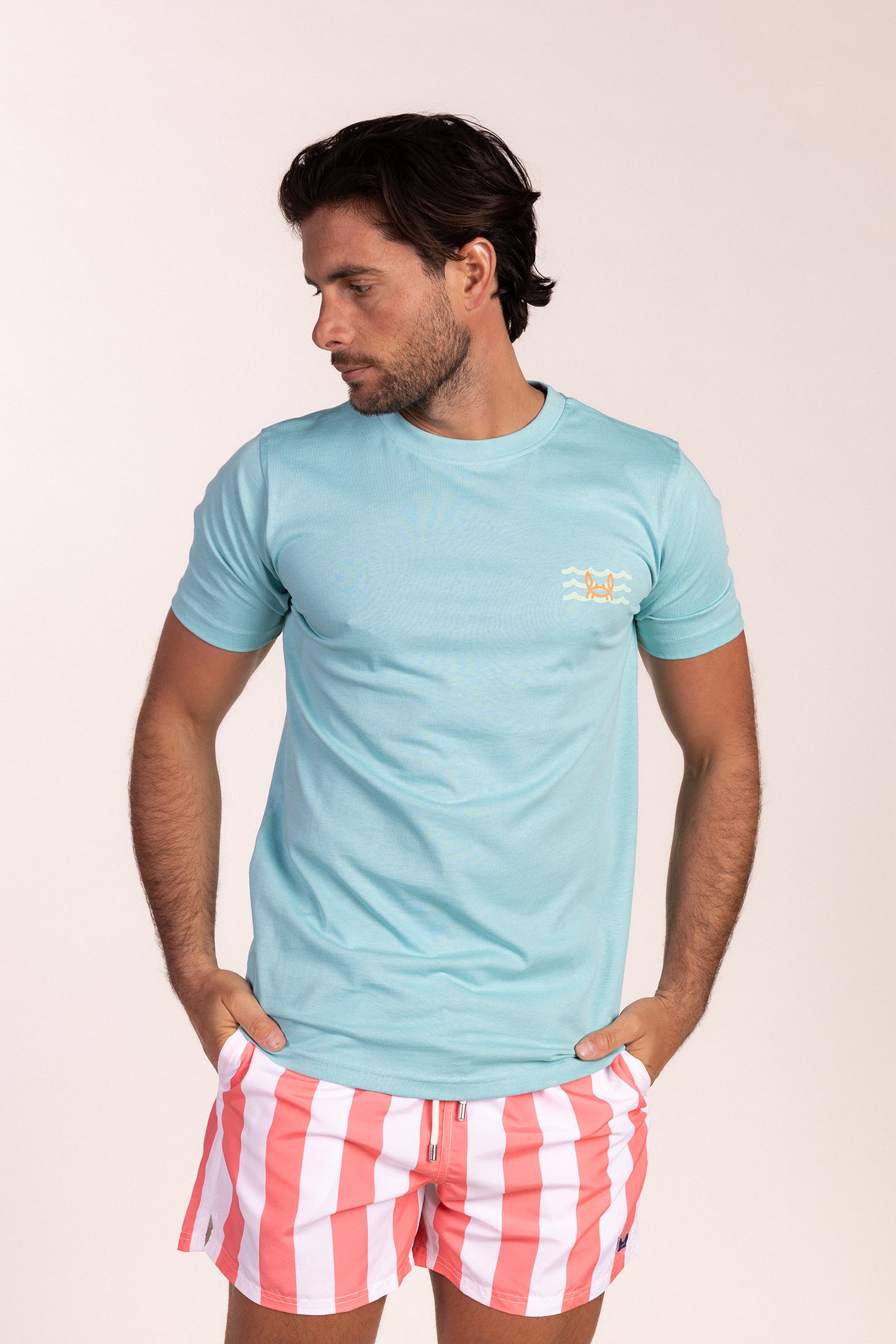 Camiseta Estampada Azul Turquesa | Ibiza