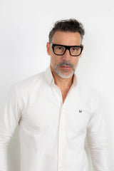 Camisa Rayas Oxford Vainilla | Granada