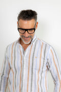 Camisa Lino Raya Multicolor | Marbella
