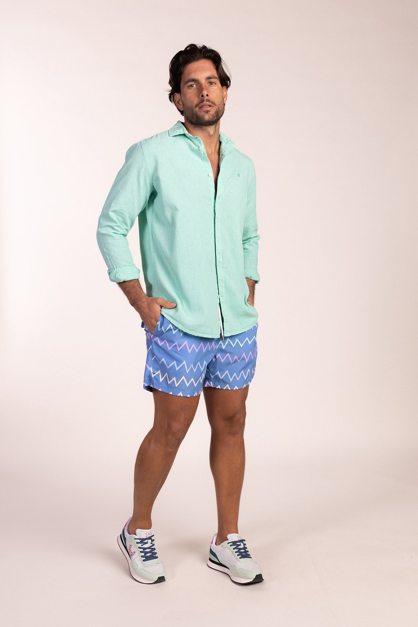 Camisa Lino Verde | Capri