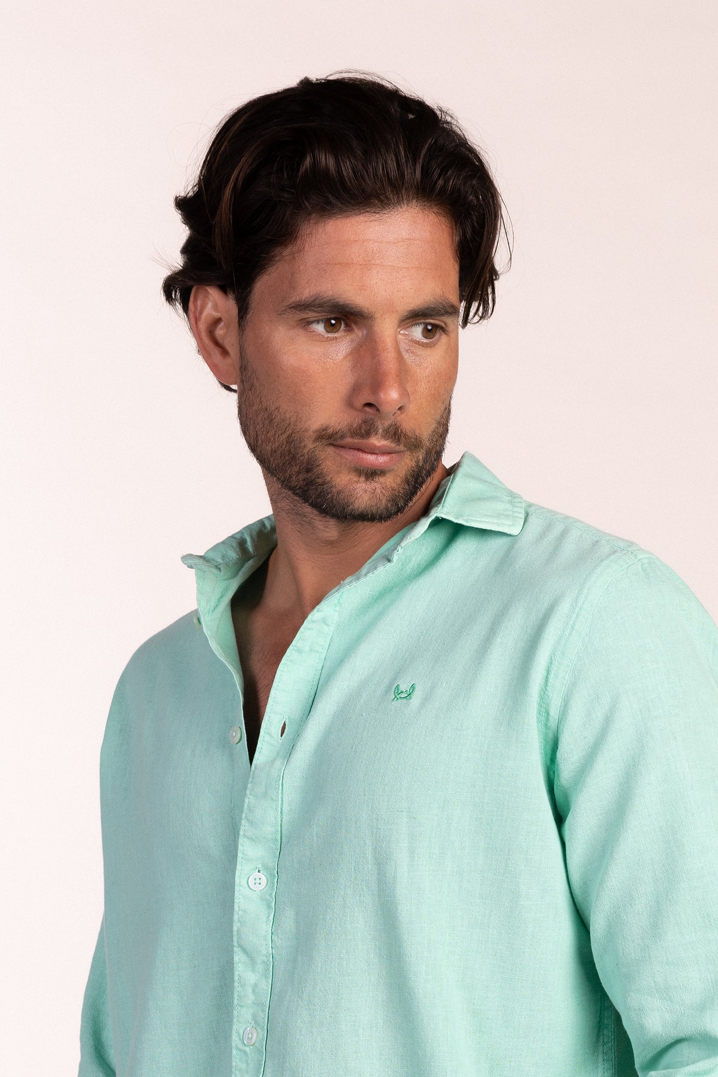 Camisa Lino Verde | Capri