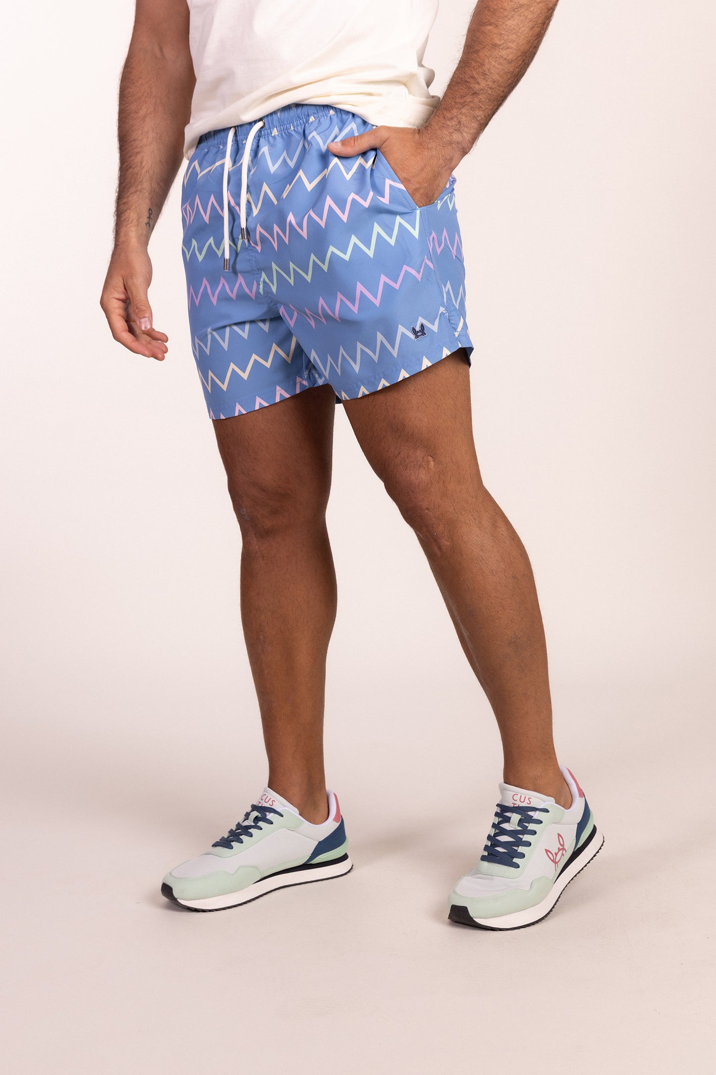 Bañador Estampado Zig Zag