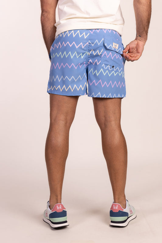 Bañador Estampado Zig Zag