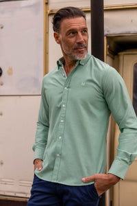 Camisa Lisa Oxford Verde | Ronda