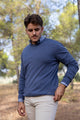 Jersey Básico Cuello Redondo Azul Indigo