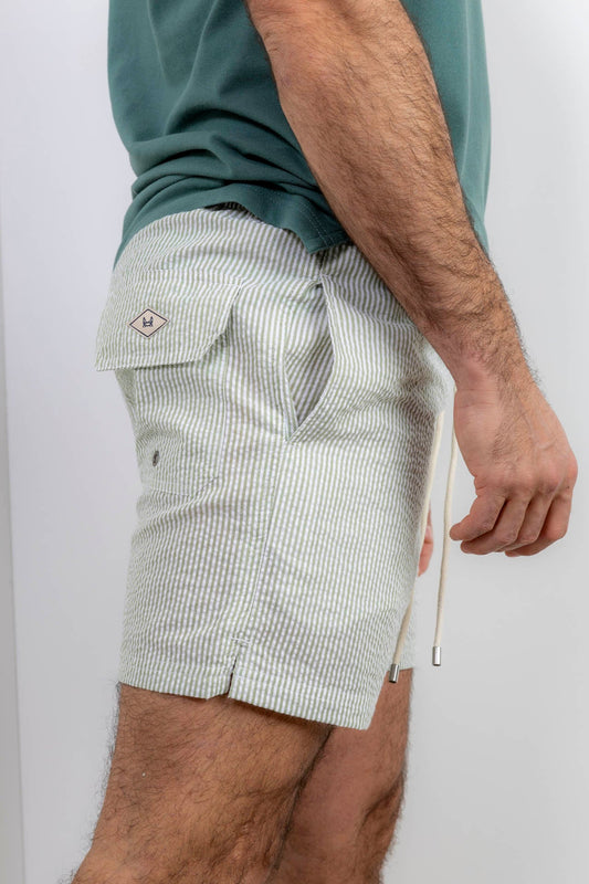 Bañador Seersucker Verde