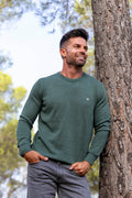 Jersey Básico Cuello Redondo Verde Césped