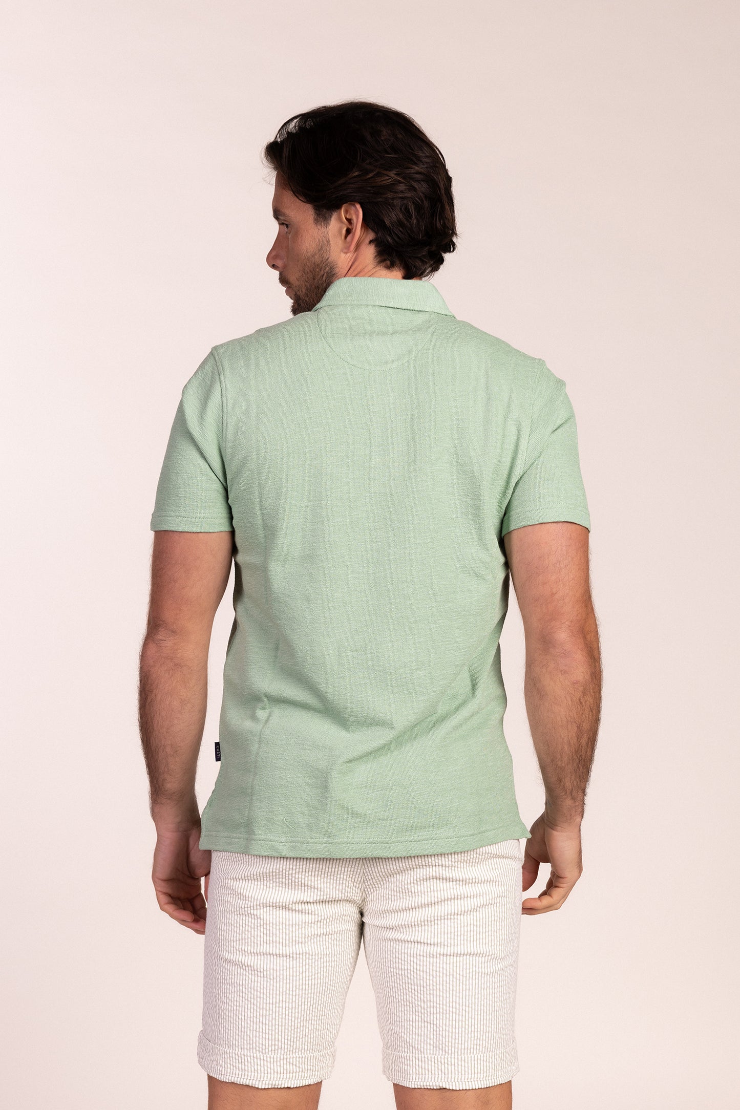 Polo Tejido Toalla Verde | Aitor