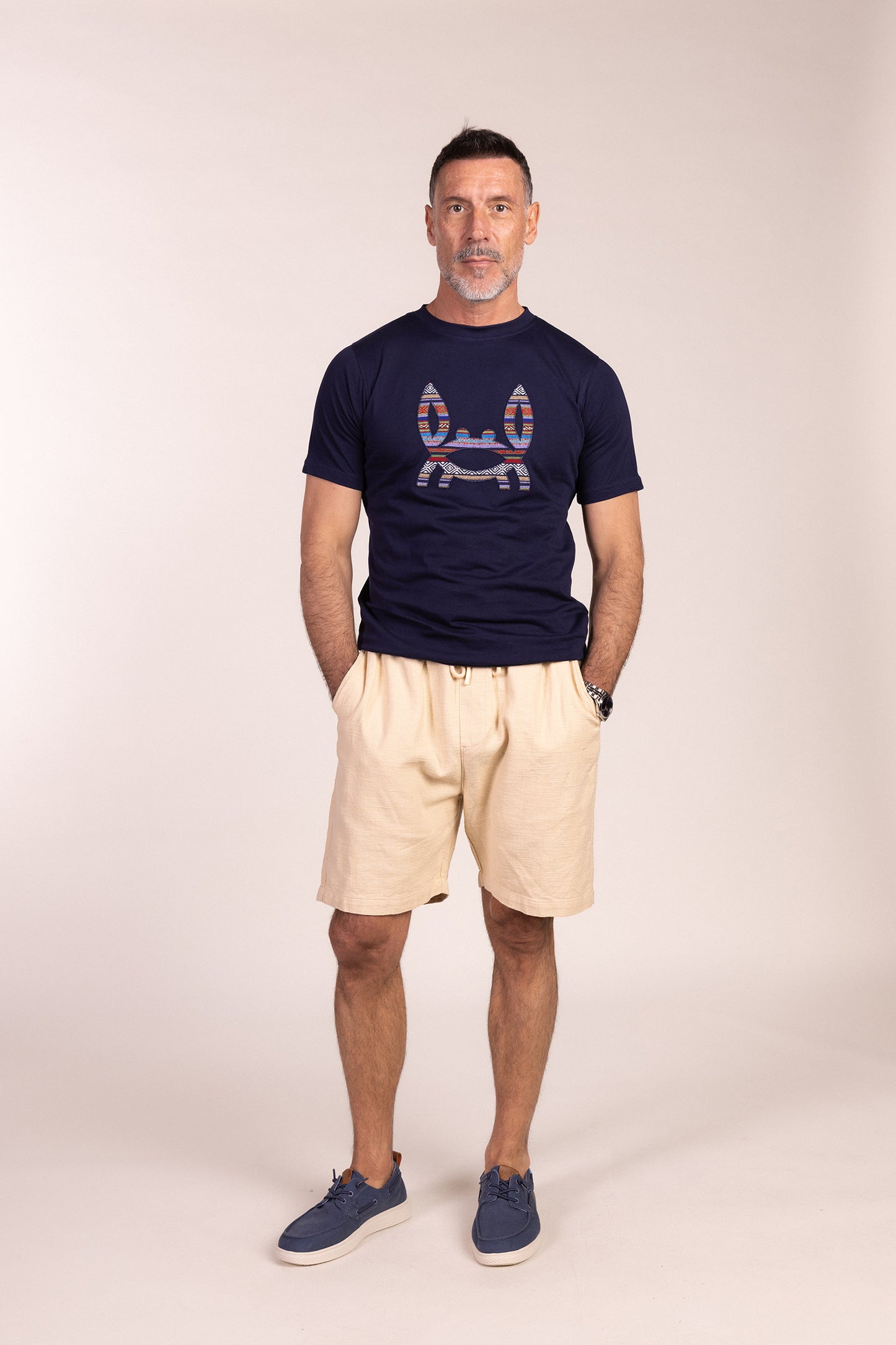 Camiseta Étnica Marino