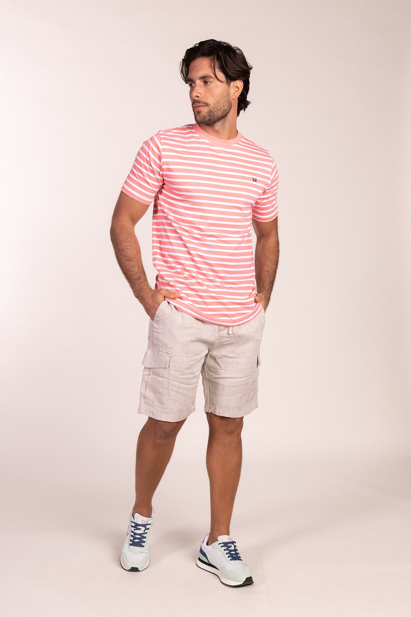 Camiseta Rayas Coral | Marsella