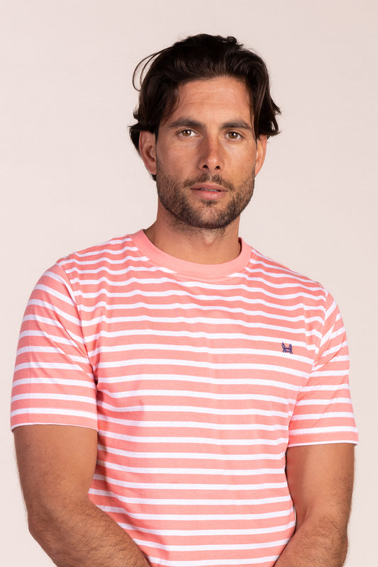 Camiseta Rayas Coral | Marsella