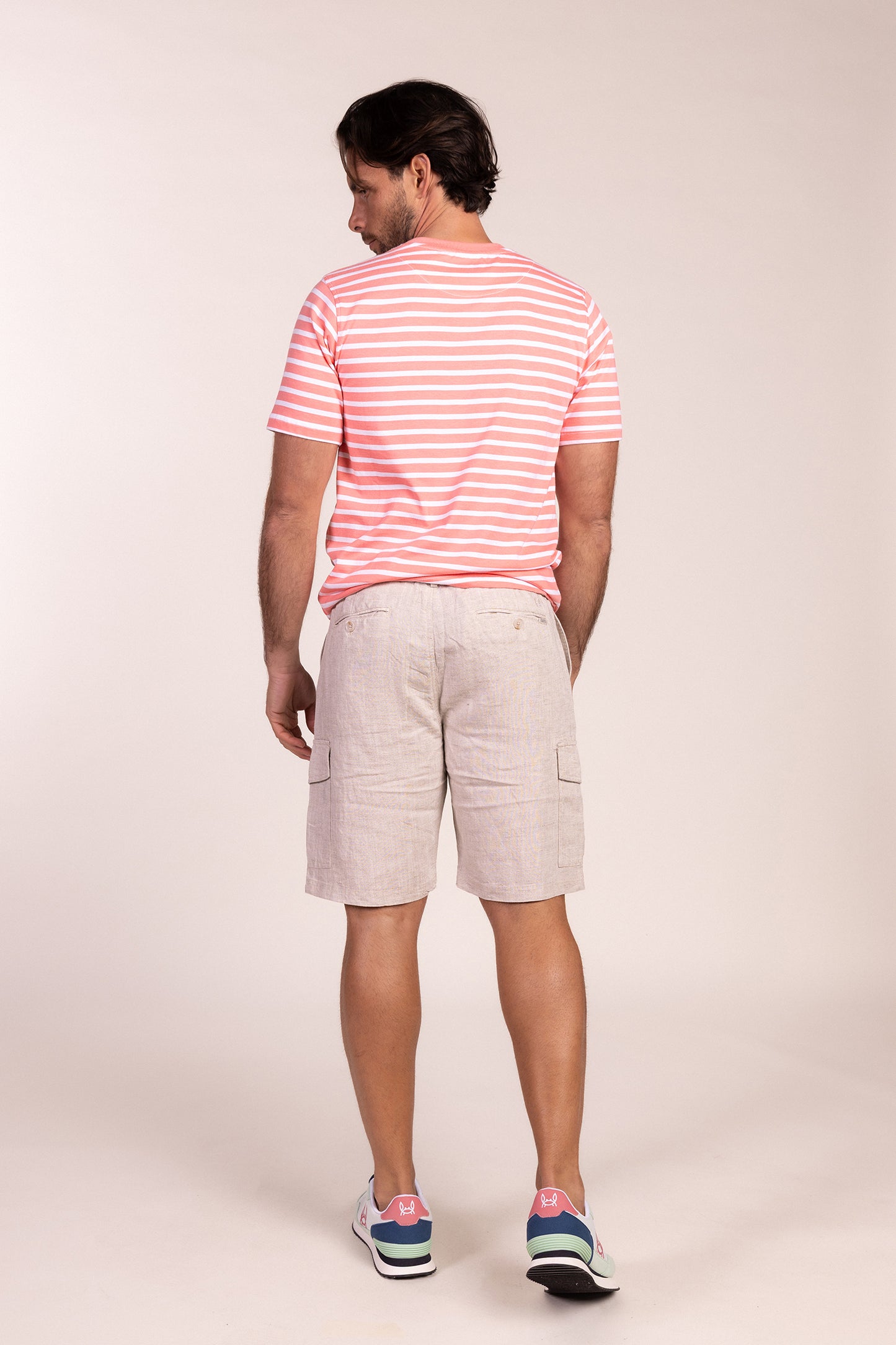 Bermuda Lino Cargo Beige