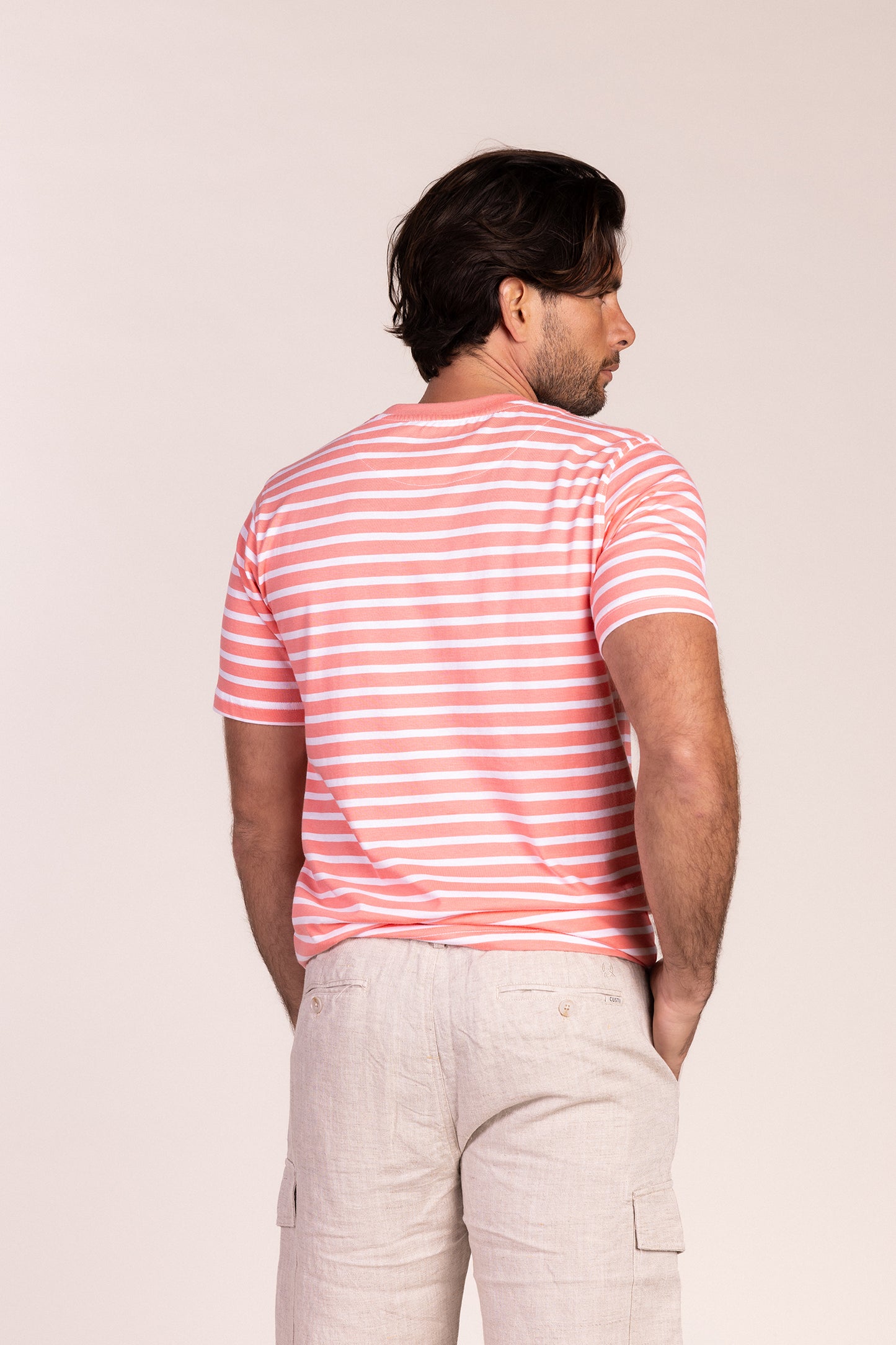 Camiseta Rayas Coral | Marsella