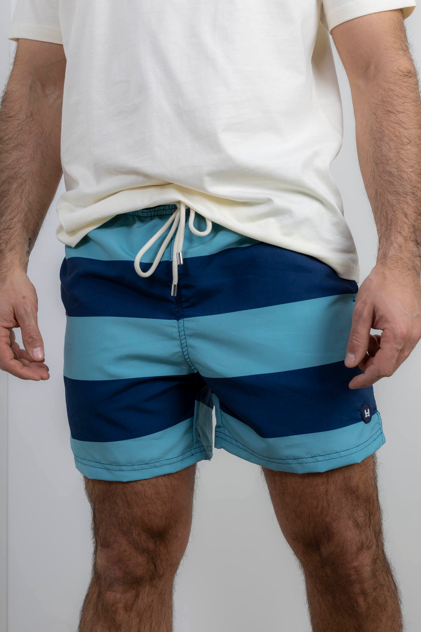 Bañador Raya Ancha Azul