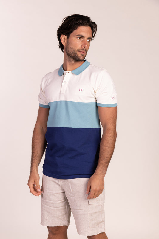 Polo Tricolor Turquesa | Lyon