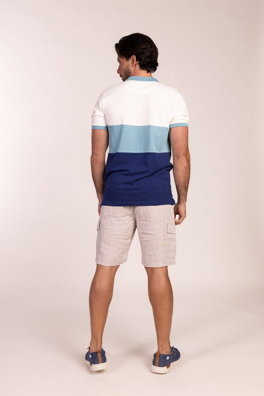 Polo Tricolor Turquesa | Lyon