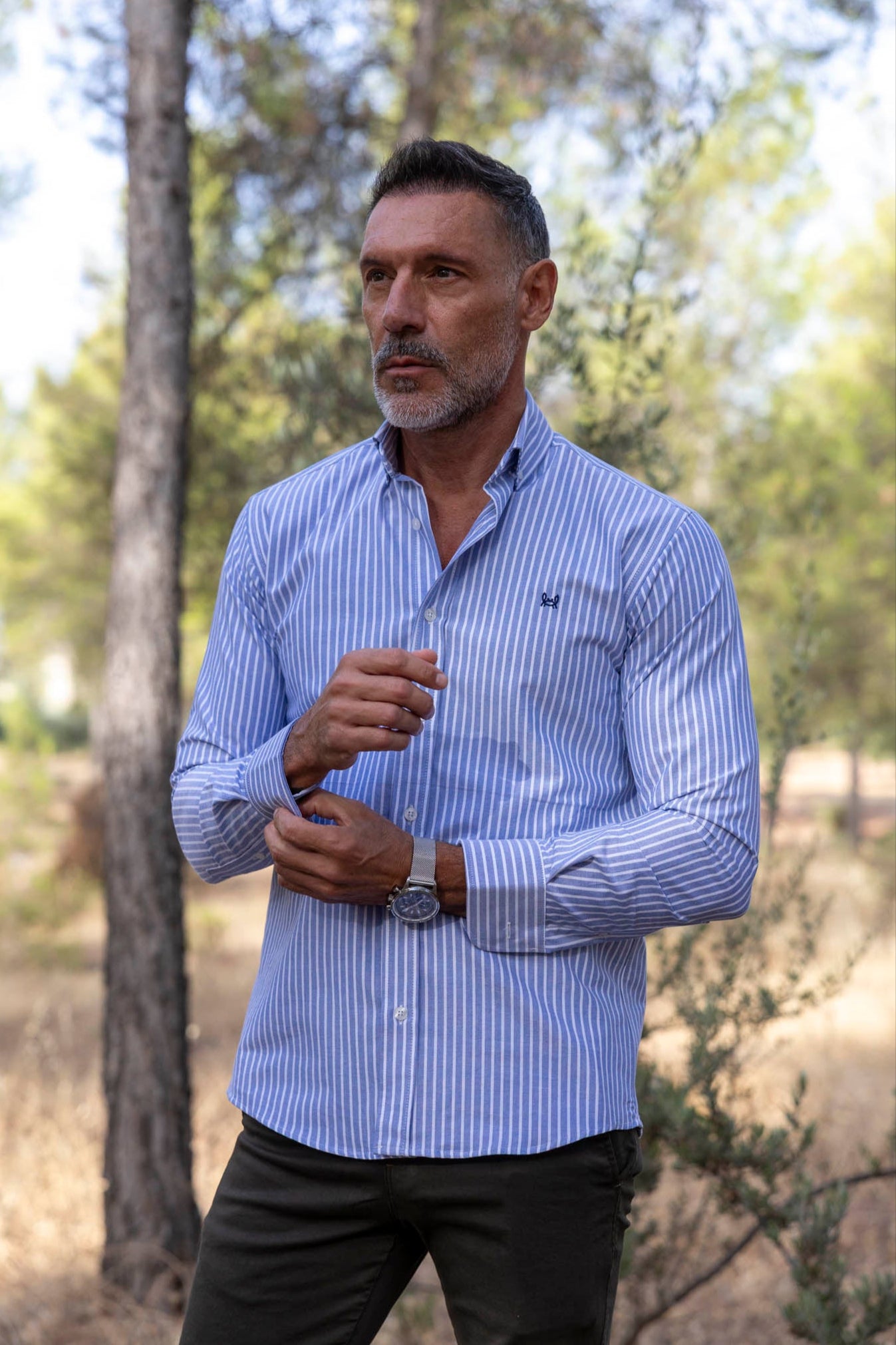 Camisa Rayas Oxford Azul | Sevilla