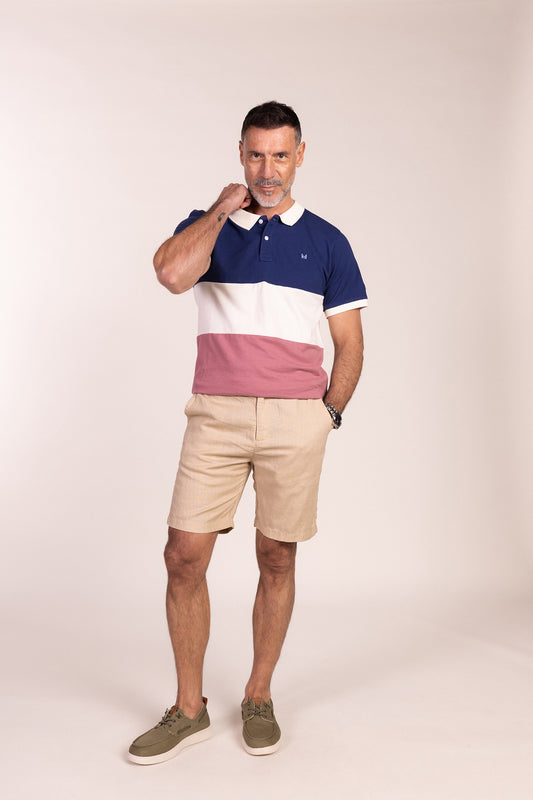 Polo Tricolor Burdeos | Lyon