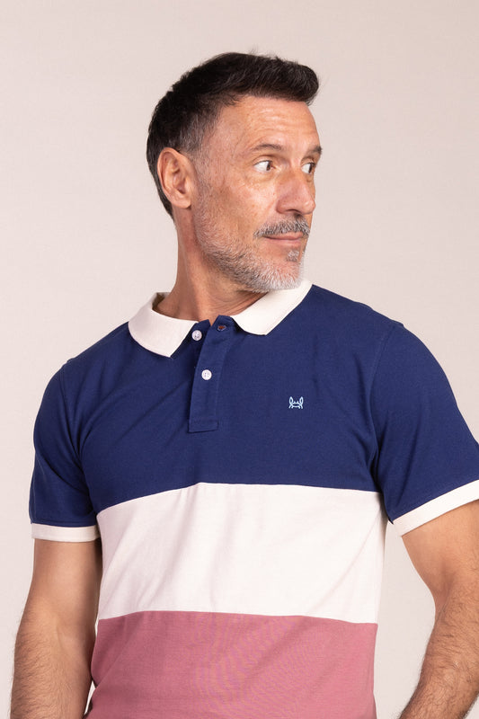 Polo Tricolor Burdeos | Lyon