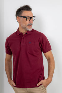 Polo Bolsillo Granate