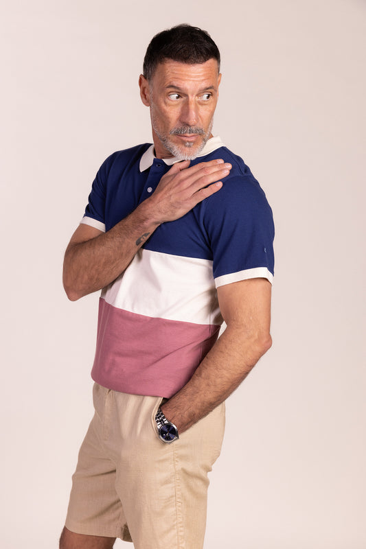 Polo Tricolor Burdeos | Lyon