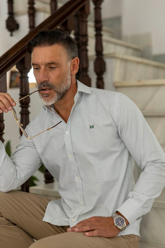 Camisa Rayas Verde | Bélgica